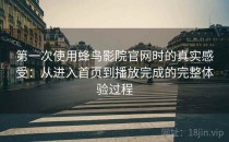 第一次使用蜂鸟影院官网时的真实感受：从进入首页到播放完成的完整体验过程