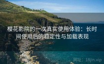 樱花影院的一次真实使用体验：长时间使用后的稳定性与加载表现