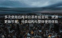 多次使用后再评价茶杯狐官网：资源更新节奏、分类结构与整体使用体验