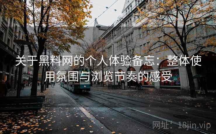 关于黑料网的个人体验备忘：整体使用氛围与浏览节奏的感受  第2张