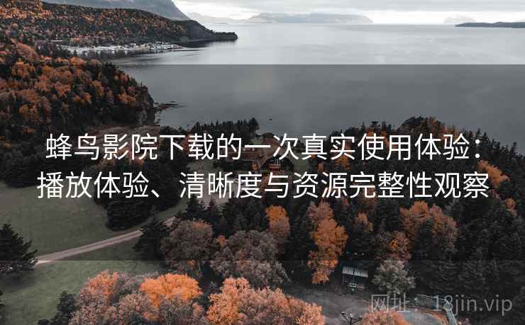 蜂鸟影院下载的一次真实使用体验：播放体验、清晰度与资源完整性观察  第2张