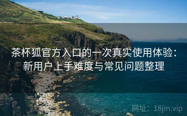 茶杯狐官方入口的一次真实使用体验：新用户上手难度与常见问题整理  第2张