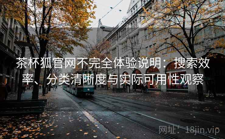 茶杯狐官网不完全体验说明：搜索效率、分类清晰度与实际可用性观察  第1张